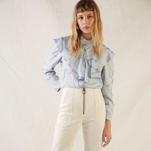 Eve Gravel Peggy Shirt - Sky and Saltwater Wind